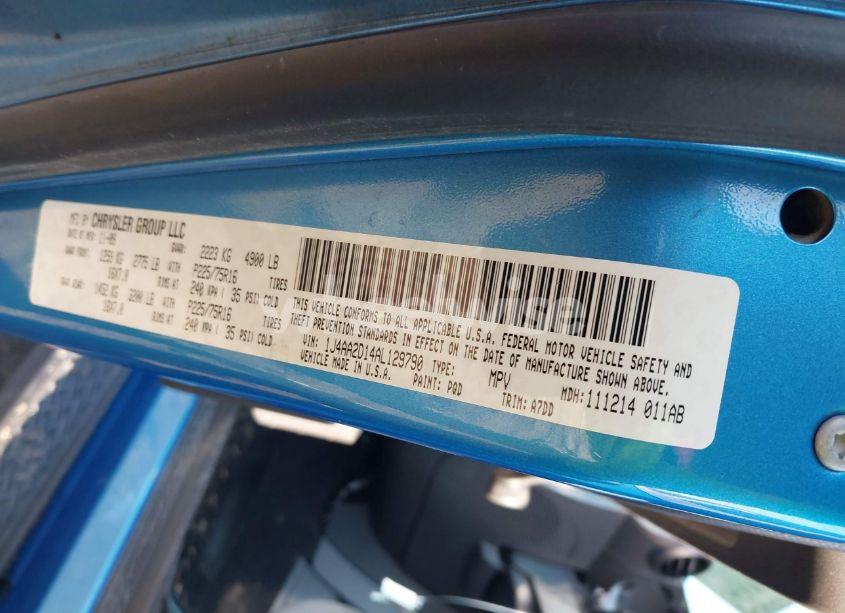 Photo 9 of 2010 Jeep Wrangler SPORT (VIN 1J4AA2D14AL129790)