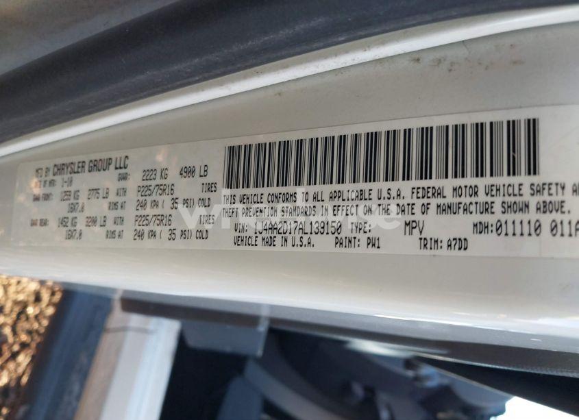 Photo 9 of 2010 Jeep Wrangler SPORT (VIN 1J4AA2D17AL139150)