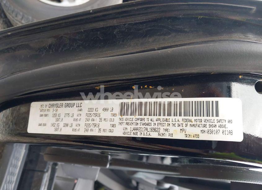 Photo 9 of 2010 Jeep Wrangler SPORT (VIN 1J4AA2D17AL169622)