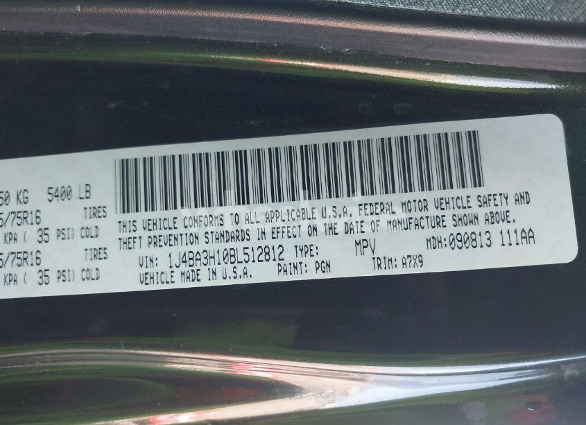 Photo 8 of 2011 Jeep Wrangler UNLIMITED SPORT (VIN 1J4BA3H10BL512812)