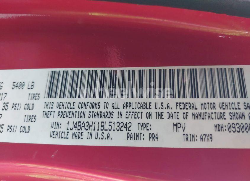 Photo 9 of 2011 Jeep Wrangler UNLIMITED SPORT (VIN 1J4BA3H11BL513242)