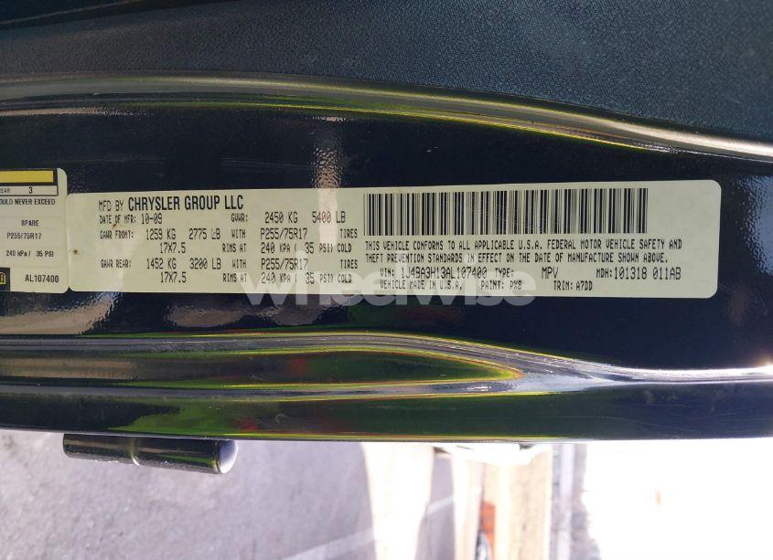 Photo 9 of 2010 Jeep Wrangler UNLIMITED SPORT (VIN 1J4BA3H13AL107400)