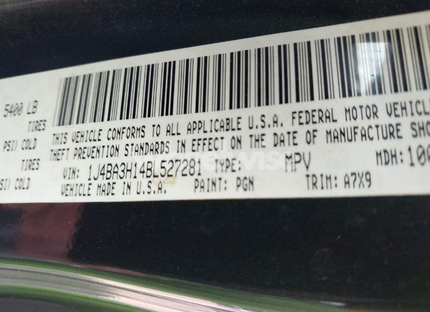 Photo 9 of 2011 Jeep Wrangler UNLIMITED SPORT (VIN 1J4BA3H14BL527281)