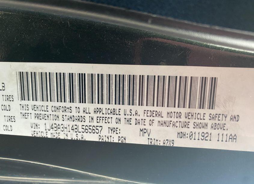 Photo 9 of 2011 Jeep Wrangler UNLIMITED SPORT (VIN 1J4BA3H14BL565657)