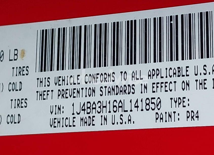 Photo 9 of 2010 Jeep Wrangler UNLIMITED SPORT (VIN 1J4BA3H16AL141850)