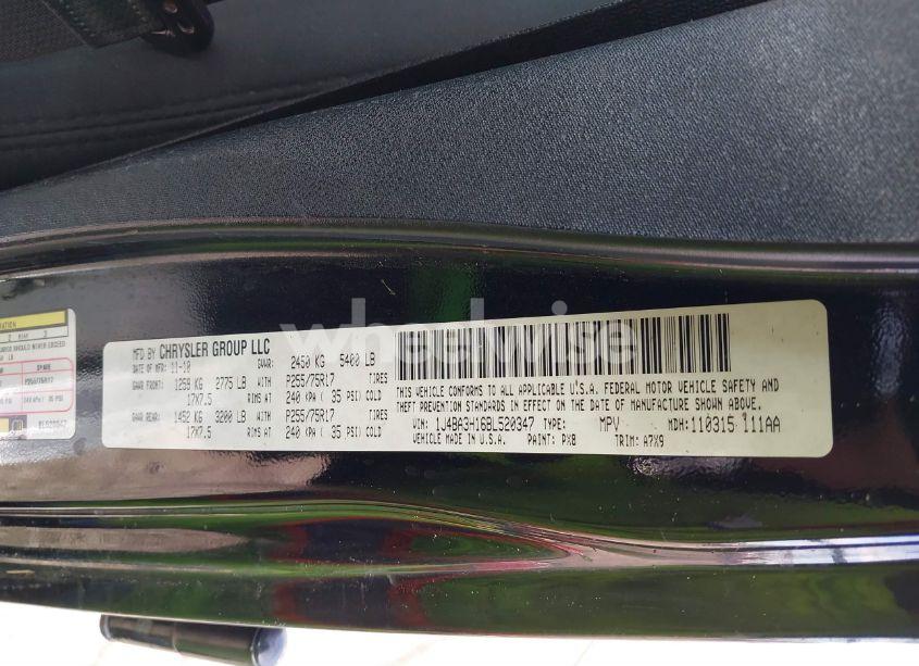 Photo 9 of 2011 Jeep Wrangler UNLIMITED SPORT (VIN 1J4BA3H16BL520347)