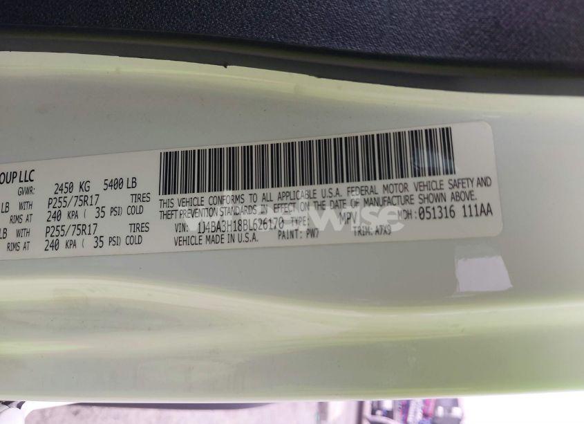 Photo 9 of 2011 Jeep Wrangler UNLIMITED SPORT (VIN 1J4BA3H18BL626170)