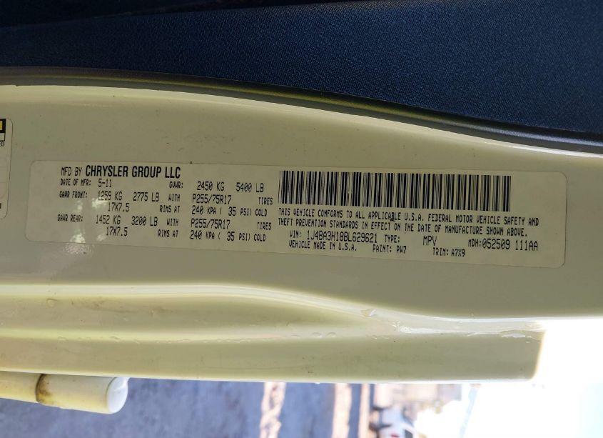 Photo 9 of 2011 Jeep Wrangler UNLIMITED SPORT (VIN 1J4BA3H18BL629621)