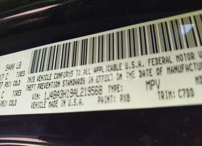 Photo 9 of 2010 Jeep Wrangler UNLIMITED SPORT (VIN 1J4BA3H19AL219568)