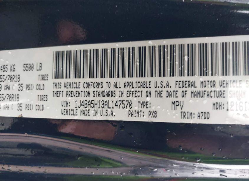 Photo 9 of 2010 Jeep Wrangler UNLIMITED SAHARA (VIN 1J4BA5H13AL147570)