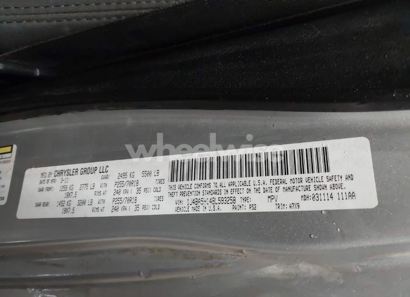 Photo 9 of 2011 Jeep Wrangler UNLIMITED SAHARA (VIN 1J4BA5H14BL593258)