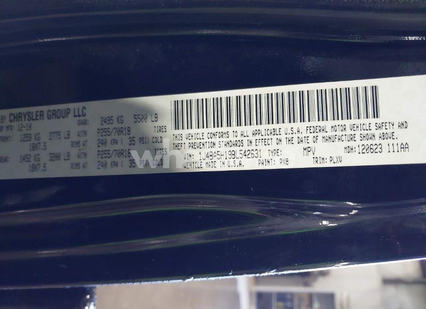 Photo 9 of 2011 Jeep Wrangler UNLIMITED SAHARA (VIN 1J4BA5H19BL542631)