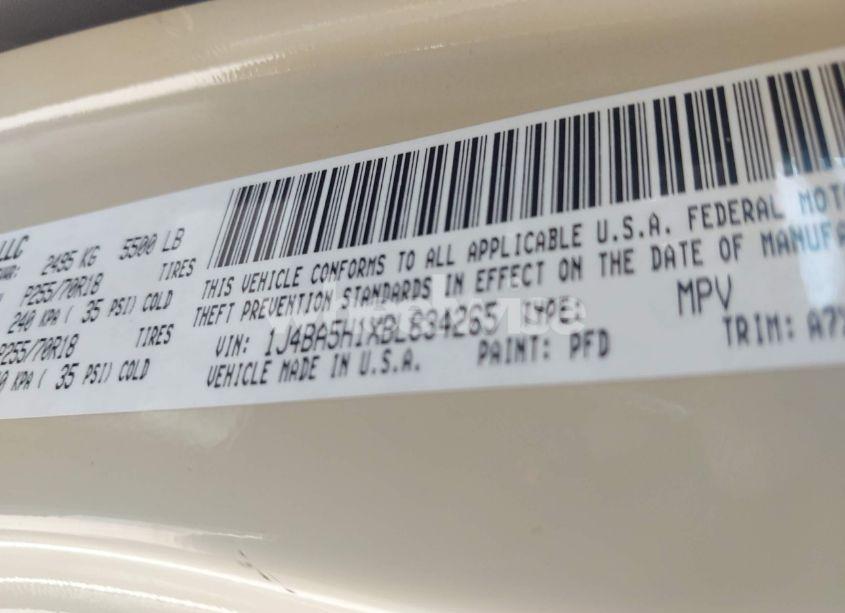 Photo 9 of 2011 Jeep Wrangler UNLIMITED SAHARA (VIN 1J4BA5H1XBL634265)