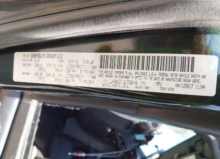 Photo 9 of 2011 Jeep Wrangler RUBICON (VIN 1J4BA6D11BL556342)