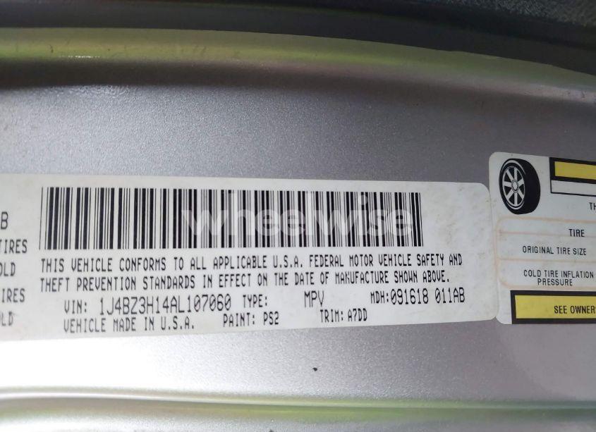 Photo 9 of 2010 Jeep Wrangler UNLIMITED SPORT RHD (VIN 1J4BZ3H14AL107060)