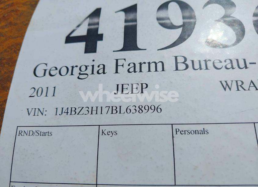 Photo 9 of 2011 Jeep Wrangler UNLIMITED SPORT RHD (VIN 1J4BZ3H17BL638996)