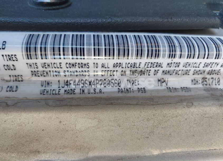 Photo 9 of 2004 Jeep Wrangler SPORT RHD (VIN 1J4F449SX4P780560)