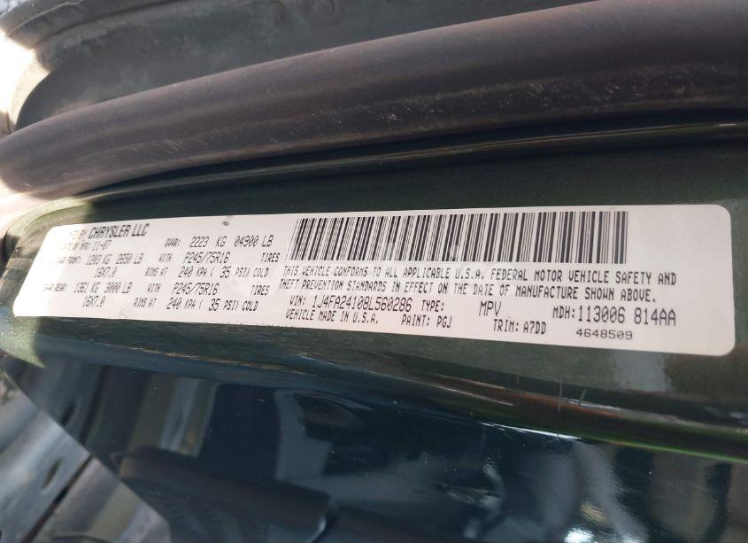 Photo 9 of 2008 Jeep Wrangler X (VIN 1J4FA24108L560286)