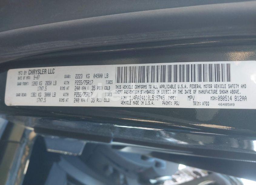 Photo 9 of 2008 Jeep Wrangler X (VIN 1J4FA24118L515745)