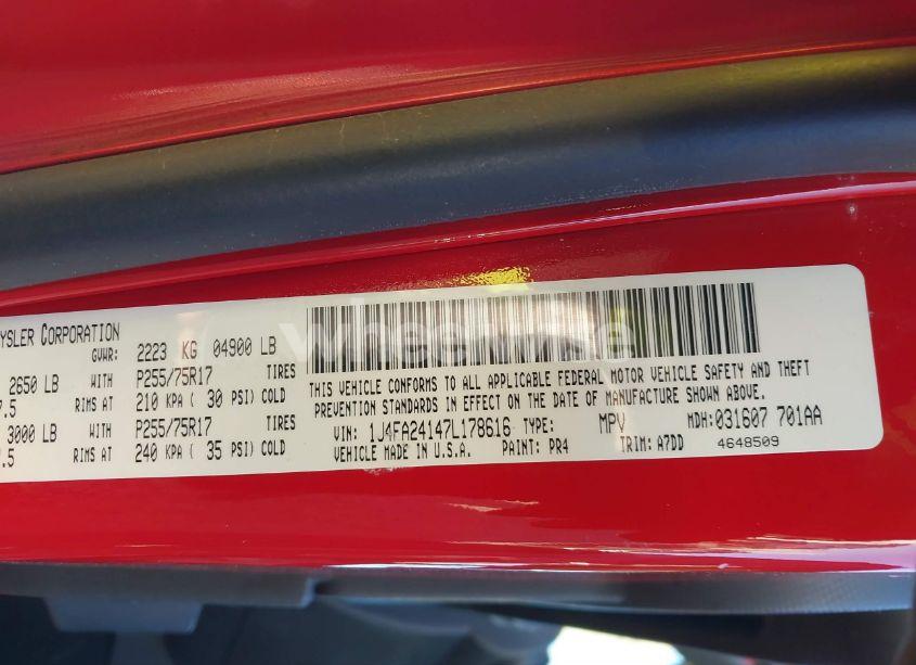 Photo 9 of 2007 Jeep Wrangler X (VIN 1J4FA24147L178616)