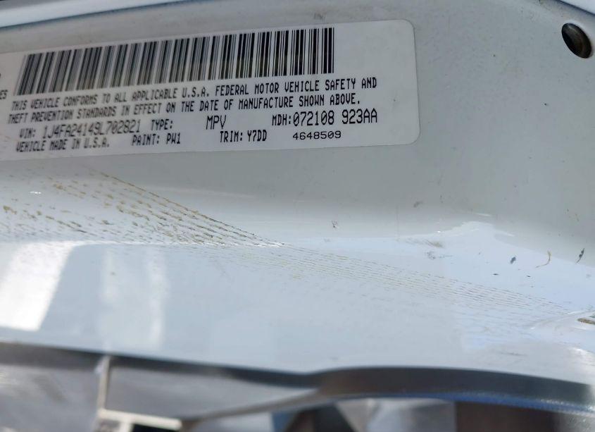 Photo 9 of 2009 Jeep Wrangler X (VIN 1J4FA24149L702821)