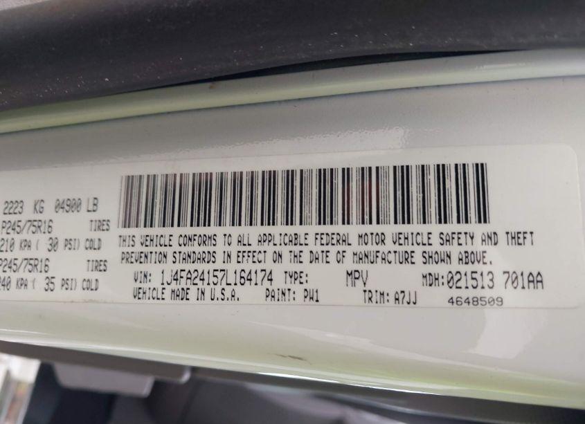 Photo 9 of 2007 Jeep Wrangler X (VIN 1J4FA24157L164174)