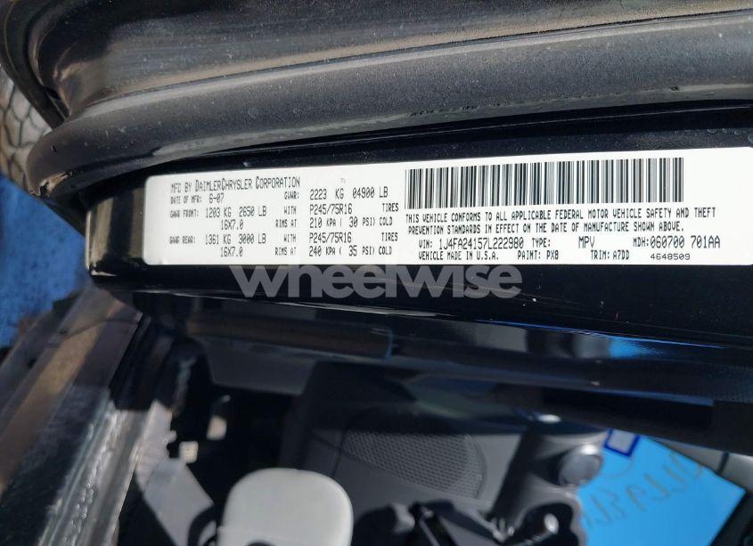 Photo 9 of 2007 Jeep Wrangler X (VIN 1J4FA24157L222980)