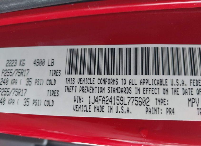 Photo 9 of 2009 Jeep Wrangler X (VIN 1J4FA24159L775602)