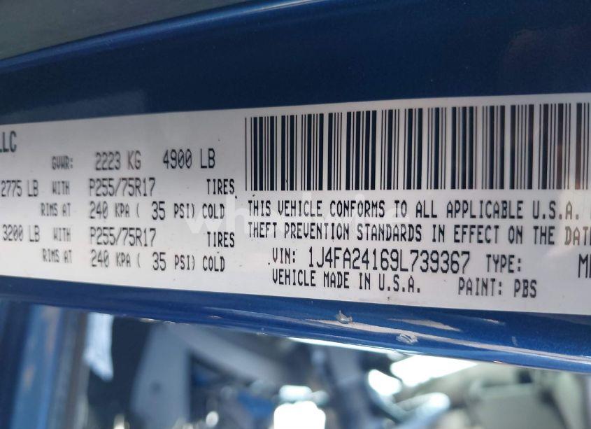 Photo 9 of 2009 Jeep Wrangler X (VIN 1J4FA24169L739367)