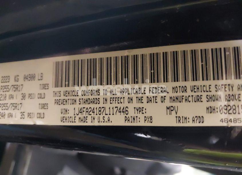 Photo 9 of 2007 Jeep Wrangler X (VIN 1J4FA24187L117446)