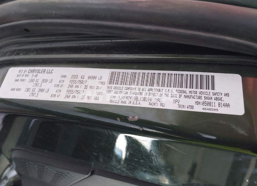 Photo 9 of 2008 Jeep Wrangler X (VIN 1J4FA24188L638104)