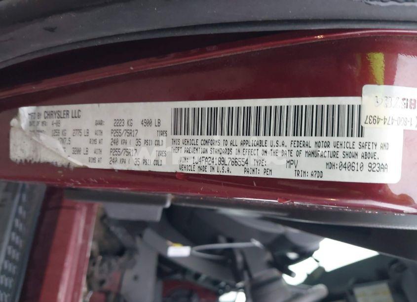 Photo 9 of 2009 Jeep Wrangler X (VIN 1J4FA24189L766554)