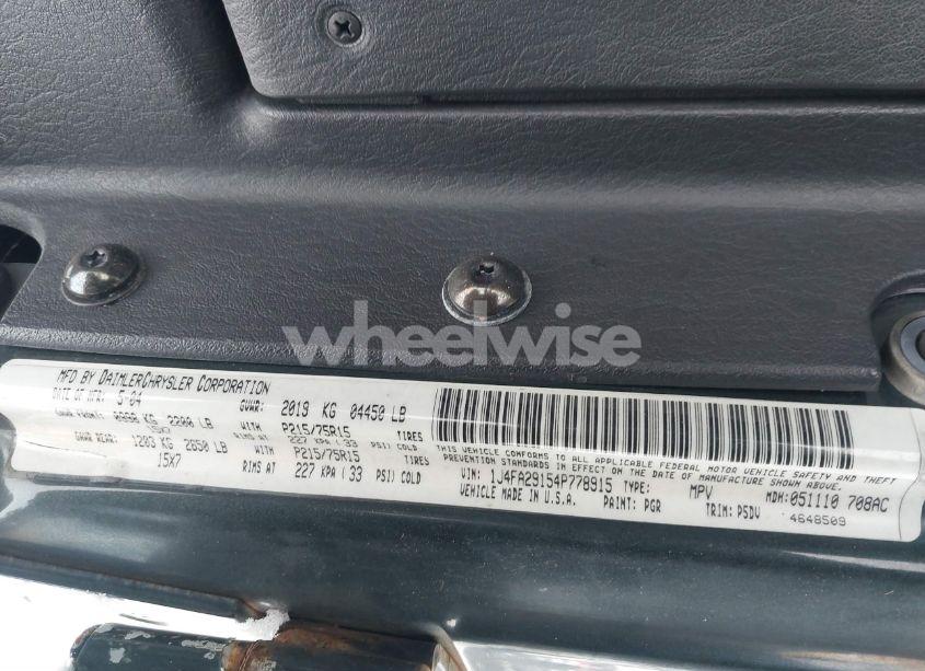 Photo 9 of 2004 Jeep Wrangler SE (VIN 1J4FA29154P778915)