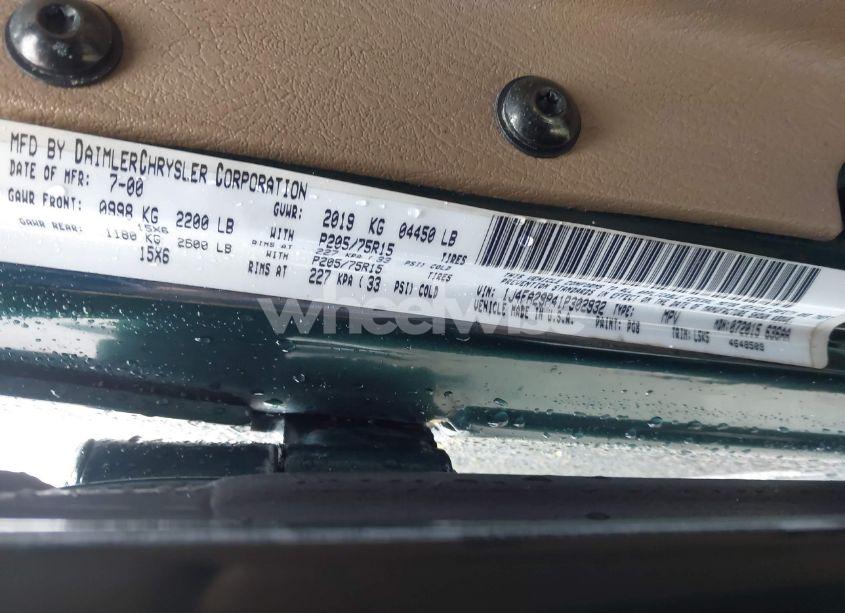 Photo 9 of 2001 Jeep Wrangler SE (VIN 1J4FA29P41P302932)