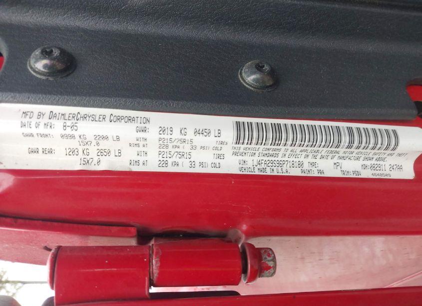 Photo 9 of 2006 Jeep Wrangler SE (VIN 1J4FA29S96P718180)