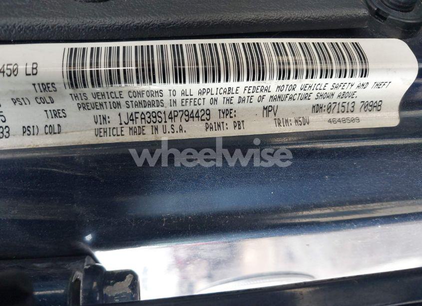 Photo 9 of 2004 Jeep Wrangler X (VIN 1J4FA39S14P794429)