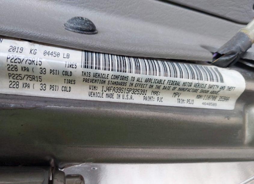 Photo 9 of 2005 Jeep Wrangler X (VIN 1J4FA39S15P325391)