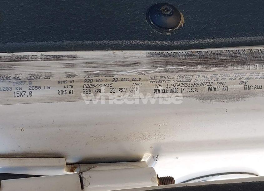 Photo 9 of 2005 Jeep Wrangler X (VIN 1J4FA39S15P336732)