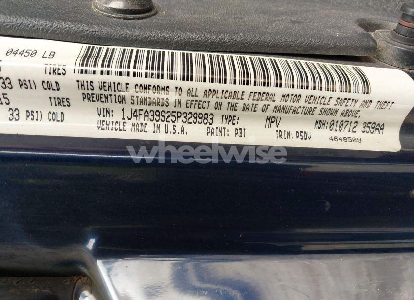 Photo 9 of 2005 Jeep Wrangler X (VIN 1J4FA39S25P329983)