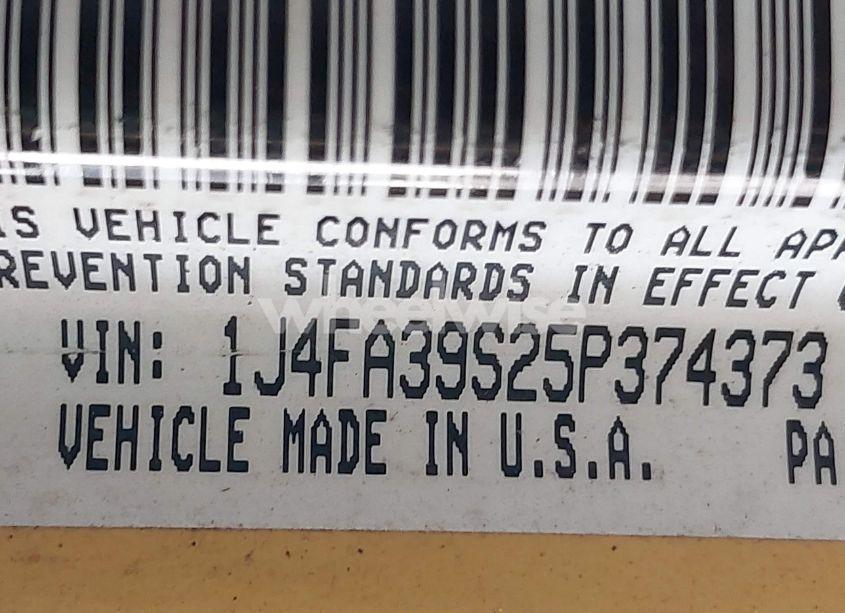 Photo 9 of 2005 Jeep Wrangler X (VIN 1J4FA39S25P374373)