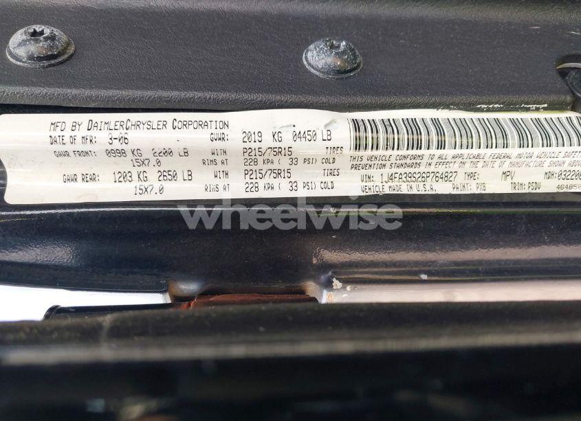 Photo 9 of 2006 Jeep Wrangler X (VIN 1J4FA39S26P764827)