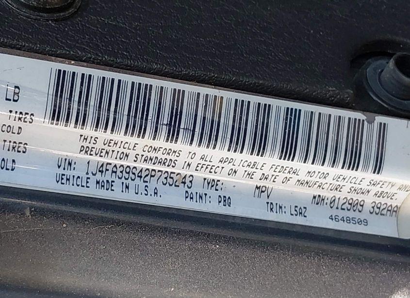 Photo 9 of 2002 Jeep Wrangler X (VIN 1J4FA39S42P735243)