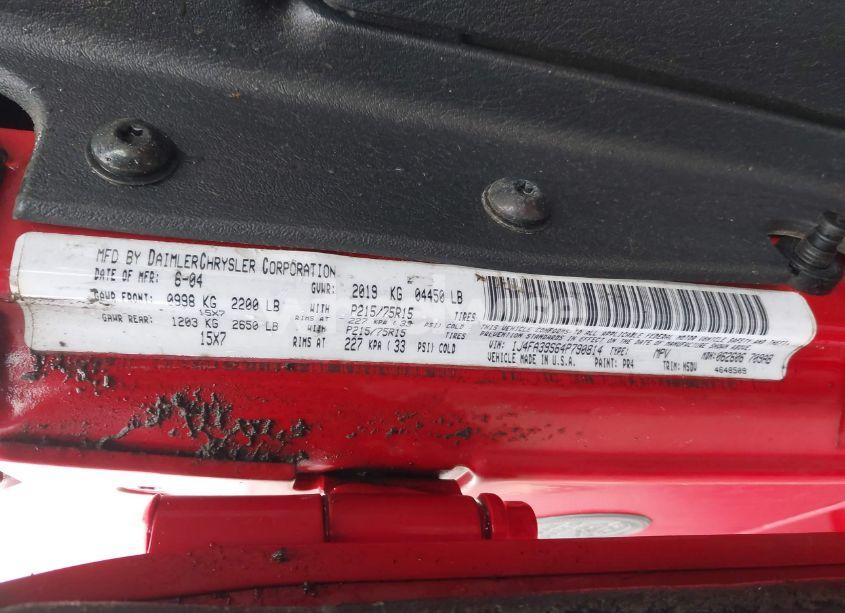 Photo 9 of 2004 Jeep Wrangler X (VIN 1J4FA39S64P790814)