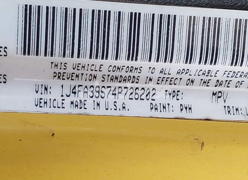 Photo 9 of 2004 Jeep Wrangler X (VIN 1J4FA39S74P726202)