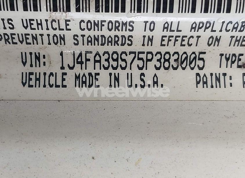 Photo 9 of 2005 Jeep Wrangler X (VIN 1J4FA39S75P383005)