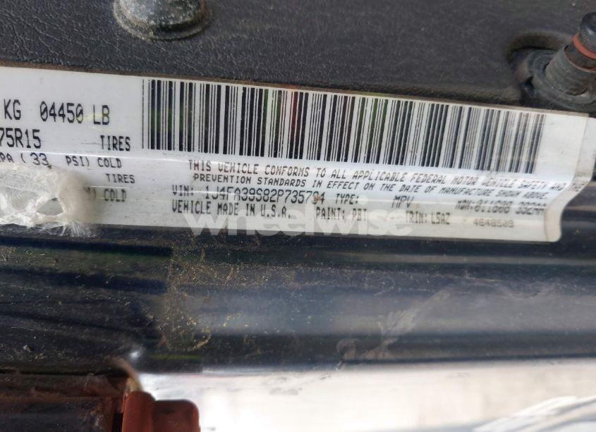 Photo 9 of 2002 Jeep Wrangler X (VIN 1J4FA39S82P735794)