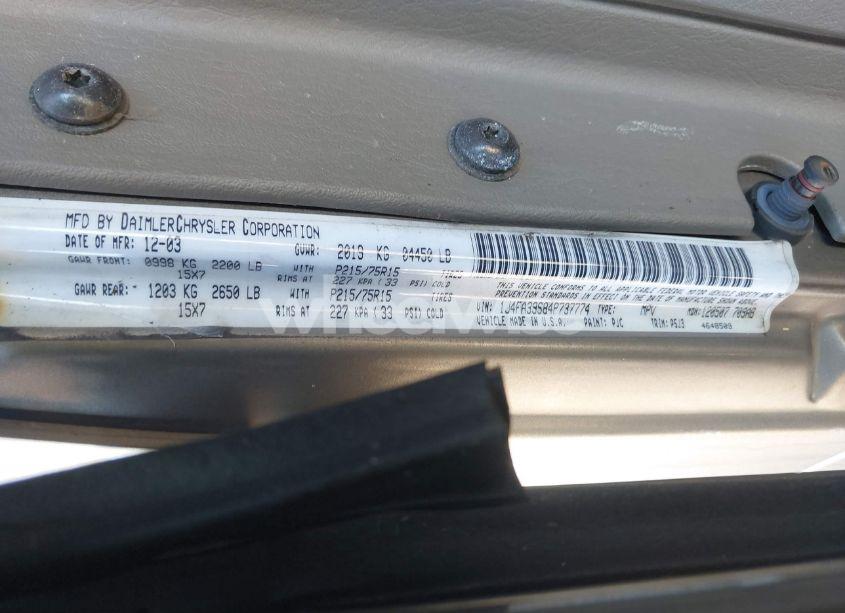 Photo 9 of 2004 Jeep Wrangler X (VIN 1J4FA39S84P737774)