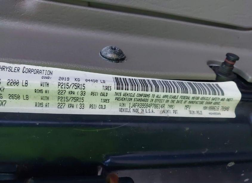 Photo 9 of 2004 Jeep Wrangler X (VIN 1J4FA39S84P786148)