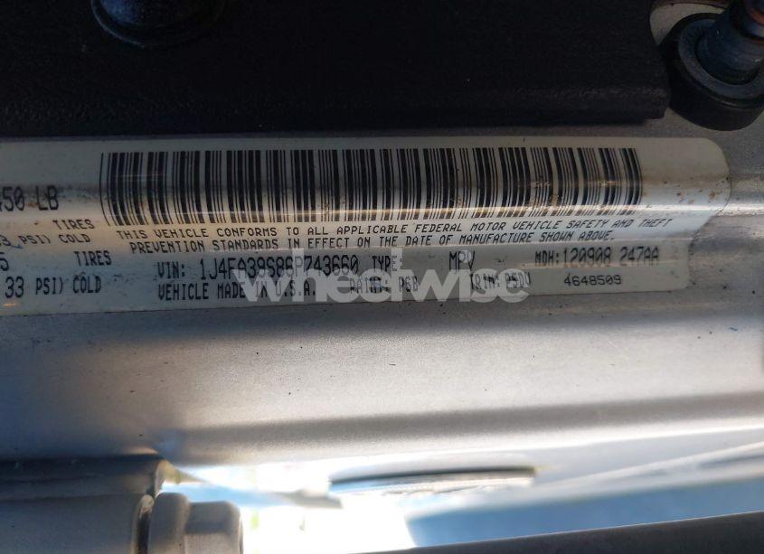 Photo 9 of 2006 Jeep Wrangler X (VIN 1J4FA39S86P743660)