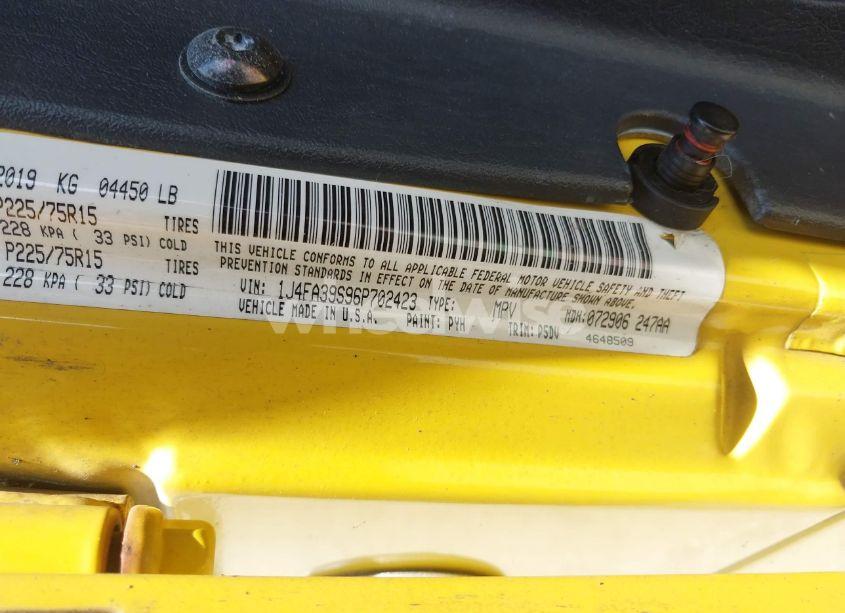 Photo 9 of 2006 Jeep Wrangler X (VIN 1J4FA39S96P702423)